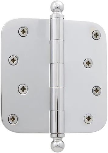 Miniatura 112 de Grandeur Hardware 824304 Bisagra residencial con punta de bellota de 3.5 pulgadas con esquinas de radio de 5/8 pulgadas en peltre antiguo