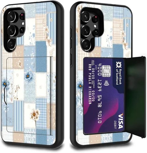 Miniatura 101 de Funda híbrida de doble capa con función atril para Samsung Galaxy A16 5G de 6.9 pulgadas, diseño de vaca con bandera estadounidense