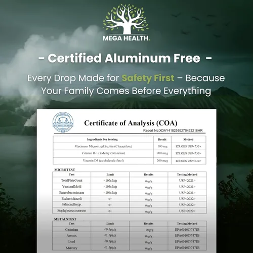 Miniatura 2 de The One Healer Zeolite Detox para niños y adultos, gotas de zeolita pura con metilo B12 y vitamina D3 para desintoxicación de metales pesados