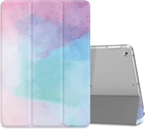 Miniatura 47 de MoKo Funda para iPad 9.7 2018/2017 de 5ª / 6ª Generación - Funda delgada y ligera con soporte para Smartphone con parte trasera translúcida
