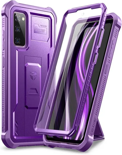 Miniatura 8 de Dexnor Funda para Samsung Galaxy S20 FE, [Protector de Pantalla y Soporte Integrados] Protección de Grado Militar de Servicio Pesado a Prueba