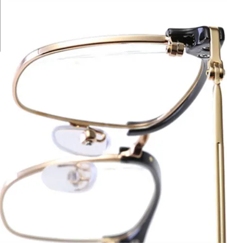 Miniatura 3 de Shiratori Gafas de lente transparente retro vintage con montura de cuerno de 1.693 in Marrón