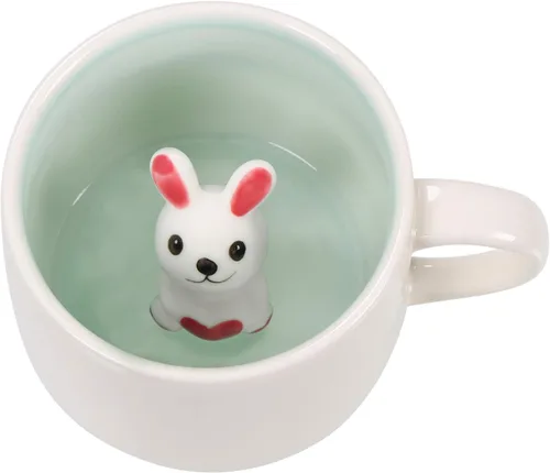 Miniatura 19 de Taza de café 3D con unicornio en el interior, linda figura de animal hecha a mano en cerámica, regalo para Navidad, cumpleaños o día de la madre