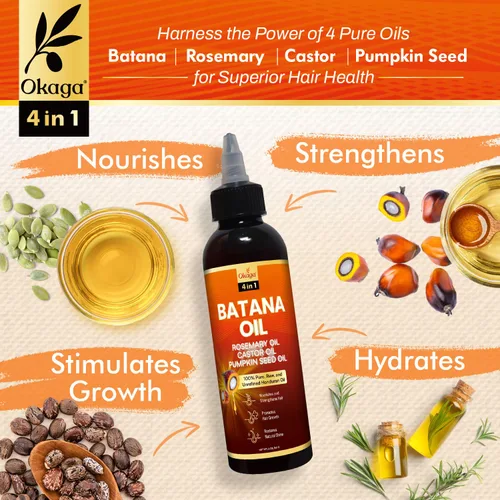 Miniatura 3 de Aceite de batana para el crecimiento del cabello con aceites de romero, ricino y semilla de calabaza, fórmula hondureña 100% pura sin refinar