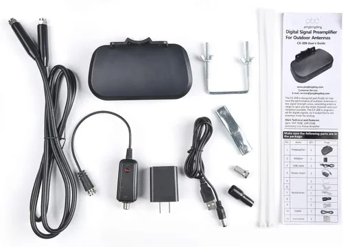 Miniatura 6 de PBD HDTV Preamplificador, amplificador de antena de TV, amplificador de señal digital HD VHF UHF, con filtro 4G 5G LTE, amplificador de señal