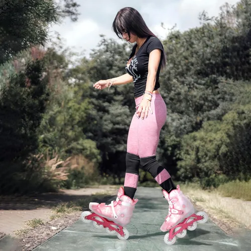 Miniatura 6 de Patines en línea para mujeres, adultos y niñas, patines de ruedas para interiores y exteriores con tamaño ajustable