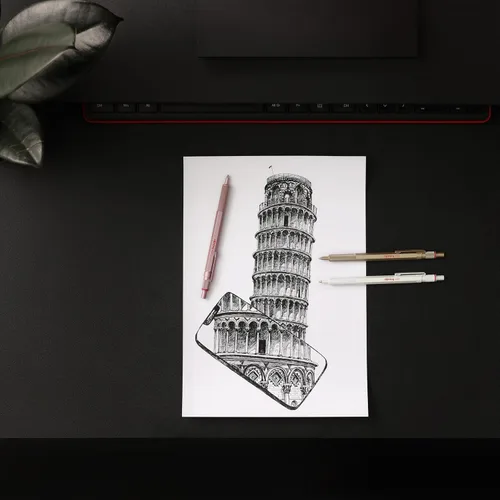 Miniatura 10 de Rotring 600 Bolígrafo metálico de bola, punta media, tinta negra, barril blanco perla, recargable, 1 unidad - Escritura suave, estilo, comodidad