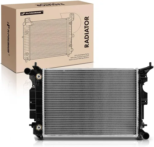 A-Premium Radiador de refrigerante del motor con enfriador de aceite de transmisión compatible con Saab 9-3 1999-2002 900 1991-1998, repuesto #