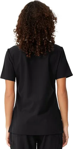 Miniatura 3 de floralhue Uniformes médicos para mujeres, blusas de uniforme médico suaves con cuello en V, uniforme médico elástico con 4 bolsillos, transpirable