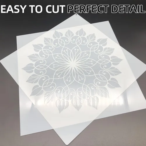 Miniatura 6 de 10 hojas de plantillas de Mylar en blanco de 10 mil, hojas de plantillas en blanco de PET translúcido lechoso de 12 x 12 pulgadas