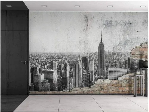 Miniatura 27 de wall26 - Silueta de un árbol negro con ramas sobre un fondo blanco - Mural de pared, calcomanía extraíble, decoración del hogar - 66x96 pulgadas
