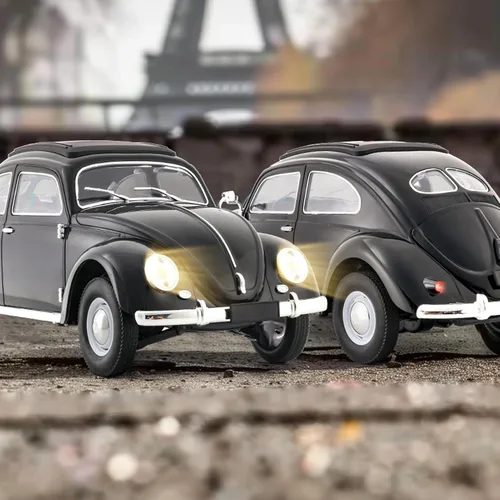 Miniatura 2 de Auto a control remoto, escala 1:16, modelo de escarabajo clásico, auto de juguetes para adultos, 2.4 GHz 4 canales RC con tracción trasera con luces