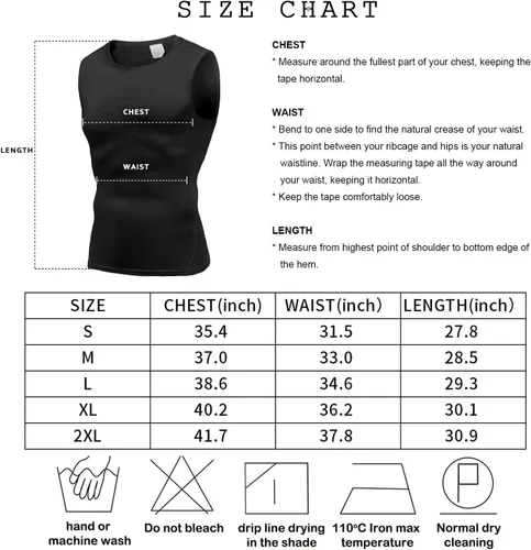 Miniatura 7 de Holure Camiseta sin mangas de compresión para hombre, paquete de 5 unidades, camiseta atlética para fisicoculturismo