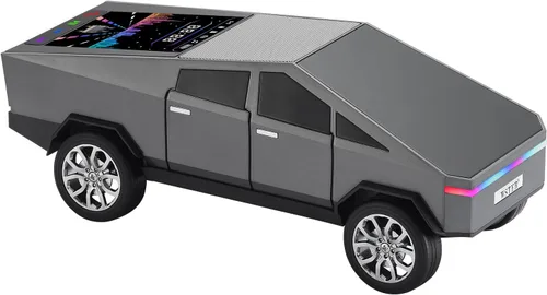 WSTER Cyber Pickup - Altavoz Bluetooth con pantalla LED, regalo considerado para fanáticos del diseño de automóviles y usuarios de audio, TWS