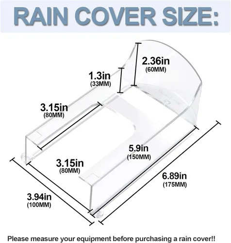 Miniatura 5 de Cubierta de lluvia de plástico transparente para timbre, protector impermeable para todos los modelos de videoporteros Ring 1/2/3/4/2020/Pro/Pro 2