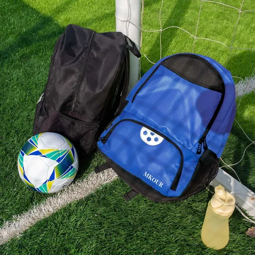 Miniatura 4 de Mkour Bolsa de fútbol – Mochila de voleibol con compartimento para pelotas y soporte