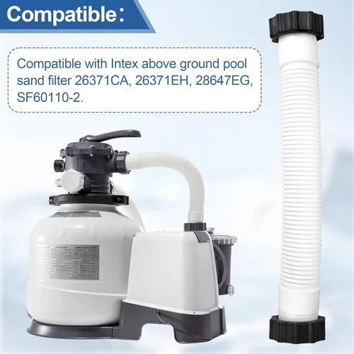 Miniatura 4 de 11388 Manguera de bomba de filtro de arena para piscina para filtro de arena Intex, reemplazo de manguera de bomba de piscina de 1.5 pulgadas