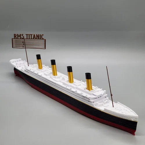 Miniatura 9 de THEROLLER3D RMS Titanic Model Ship 1 pie de largo montado, históricamente preciso, réplicas Titanic