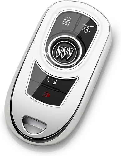 Funda para Llavero de Buick Funda para Llavero de Coche Protector de Llave Estuche para Llavero Soporte para Cadena de Llaves Accesorios Plateado
