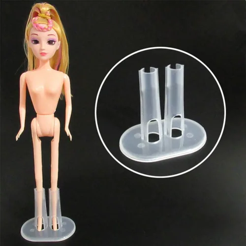 Miniatura 3 de ARTIBETTER Soporte de muñeca para pies de plástico transparente, juego de 12 piezas de 3.14 x 1.96 x 2.75 pulgadas, soporte vertical de exhibición