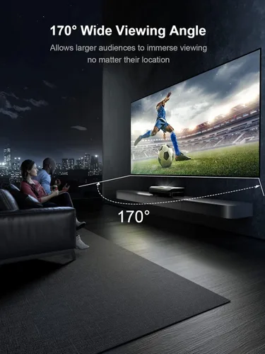 Miniatura 6 de AWOL VISION - Pantalla de proyector de 150 pulgadas con marco fijo, ganancia pico de 1.3 dB, la combinación perfecta con LTV-2500, calidad de imagen