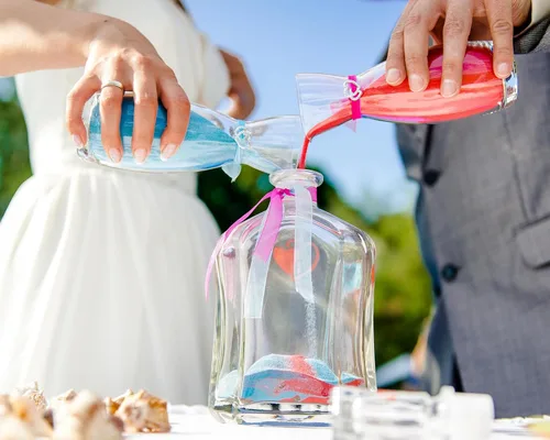 Miniatura 5 de Libima 12 botellas de arena de color arena de 9 onzas para niños, kit de manualidades para dibujar cajas de arena de boda, decoración
