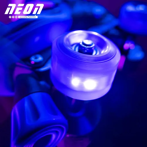 Miniatura 9 de Yvolution Patines de ruedas de 4 tamaños ajustables, ruedas iluminadas para niñas y niños para niños en línea y quads (12-2 o 3-6 US)