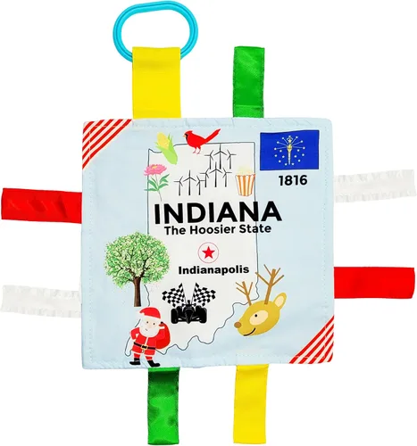 Miniatura 10 de Baby Jack & Co - Cochecito de juguete para bebés de 8 x 8 pulgadas, juguete para bebés, juguetes arrugados para desarrollar cinco sentidos, aprende