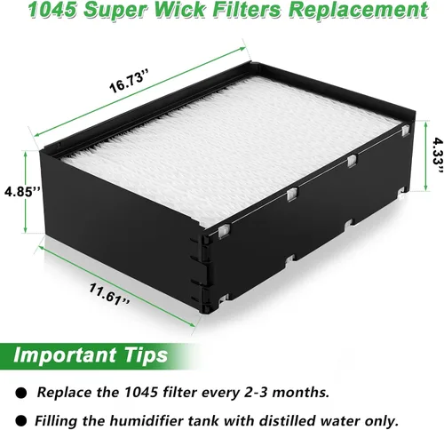 Miniatura 7 de 1045 Super Wick - Filtro humidificador de repuesto compatible con 1045 Air-care Essick Humidificador