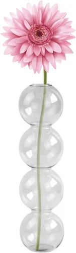 Miniatura 15 de Jarrón hidropónico de burbujas de vidrio transparente, jarrón de burbujas de estilo lindo de 7 pulgadas, jarrón floral único creativo para centros