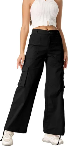 Miniatura 3 de Pantalones cargo para mujer, de secado rápido, informales, militares, militares, camuflaje, combate, trabajo, pantalones casuales con bolsillos