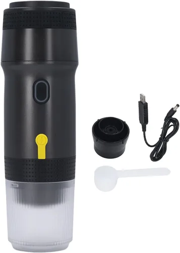 Miniatura 6 de Fabater Máquina de café espresso portátil, cafetera eléctrica de viaje 3 en 1, mini taza de café molido, cápsulas NES y DG, ideal para campamento
