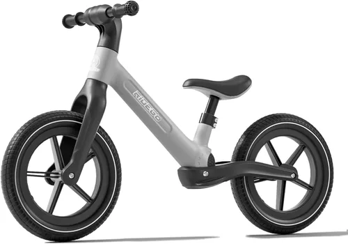 Miniatura 9 de Ridego Bicicleta de equilibrio de 14 pulgadas para niños de 3 a 6 años, bicicleta ligera para niños pequeños con neumáticos de goma de aire, asiento