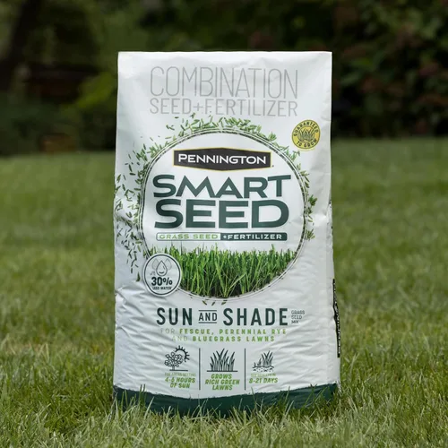Miniatura 13 de Pennington Smart Seed - Mezcla de semillas para césped Sun and Shade 20 libras, Etiqueta Negra