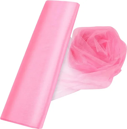 Miniatura 17 de Cortinas de telón de fondo de tul de organza de cristal para bodas, baby shower, fiesta de cumpleaños, decoración de eventos, 19 pulgadas x 30 Negro