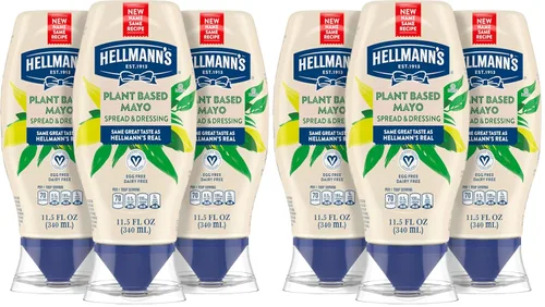 Miniatura 13 de Hellmann's Aderezo vegano y untar para una rica alternativa cremosa a base de plantas a Mayo Vegana del mismo gran sabor, a base de plantas, libre