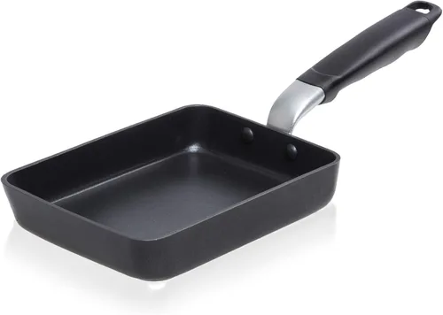 TECHEF – Molde para tortilla de huevo japonés, Tamagoyaki, sartén antiadherente, libre de PFOA, apto para lavavajillas, listo para inducción, Negro