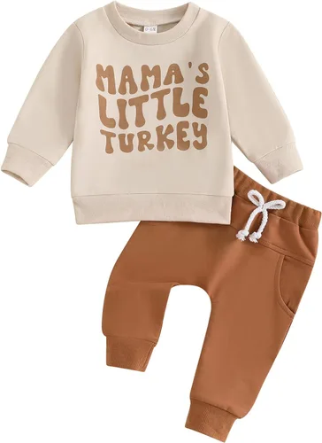 Miniatura 96 de BemeyourBBs Conjunto divertido de sudadera y pantalones de manga larga con letras divertidas para bebé niño y niño