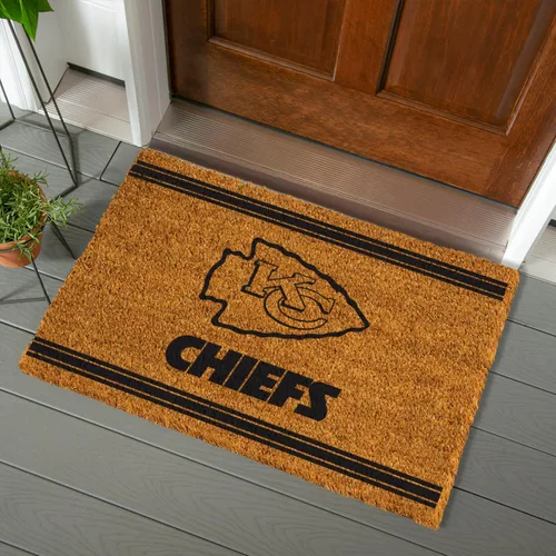 Miniatura 8 de Team Sports America Tapete de entrada de la NFL 28 x 16 pulgadas Escotilla cruzada en relieve Parte trasera antideslizante Decoración