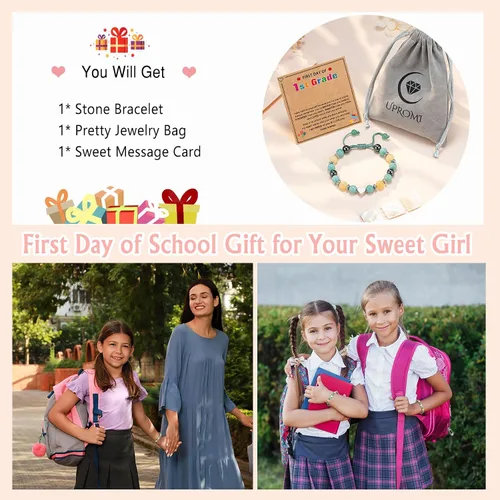 Miniatura 6 de UPROMI Pulsera Para Mi Hija/Nieta/Sobrina, Regalos Para Vuelta a la Escuela, Graduación, San Valentín, Navidad y Cumpleaños Para Niñas