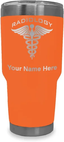 Miniatura 15 de LaserGram Vaso aislado al vacío de 20 onzas, radiología, grabado personalizado incluido (azul claro)