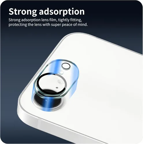 Miniatura 6 de Paquete de 4 protectores de lente de cámara para iPhone 17e/16e, protector de pantalla de vidrio templado 9H, claridad HD, antiarañazos, compatible