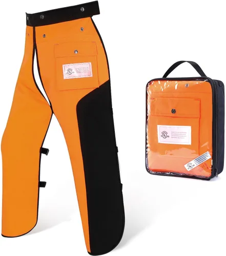 Miniatura 17 de Chaparreras para motosierra con delantal de 8 capas para hombres/mujeres leñadores trabajadores forestales pantalones protectores para motosierra