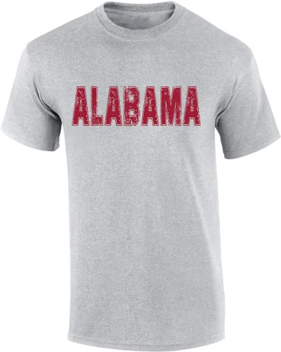 Miniatura 11 de Camiseta de manga corta para hombre, diseño con nombre de estado desgastado, para hombre