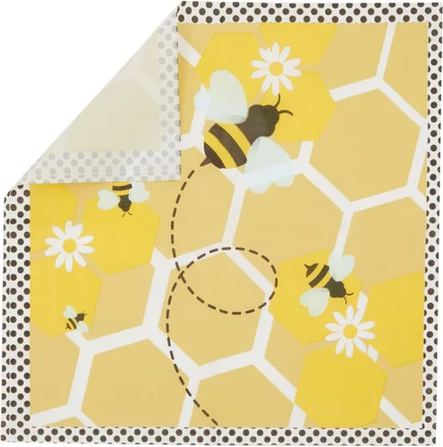 Miniatura 8 de BLUE PANDA Bumble Bee - Juego de 144 piezas, negro dorado y blanco, decoración de fiesta temática de abejas y platos desechables, tazas