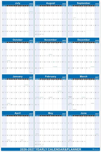 Miniatura 16 de Vibrant Focus Calendario de Pared Anual 2026 - calendario anual 2026, Calendario de Pared Anual 2026 y Planificador con Papel Grueso, Enero 2026