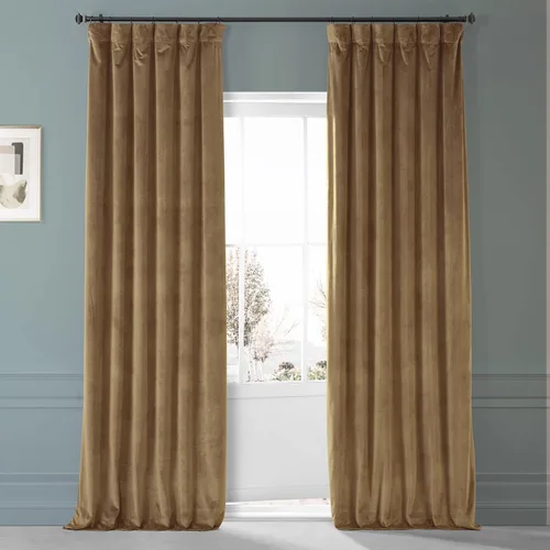 Miniatura 38 de HPD Half Price Drapes Signature - Cortinas opacas de terciopelo extra anchas para dormitorio (1 panel), 100 pulgadas de ancho x 84 pulgadas de Verde