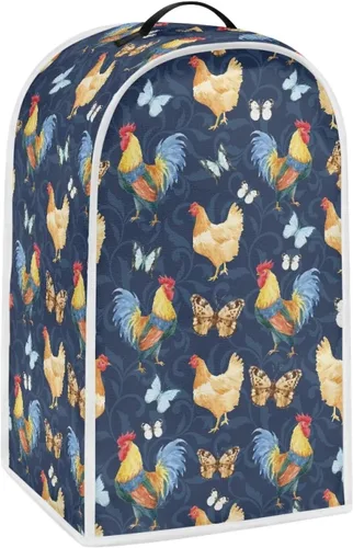 Miniatura 7 de Upetstory Funda antipolvo para licuadora de vaca, estilo bohemio, azteca, para cafetera, electrodomésticos, resistente a las manchas, lavable