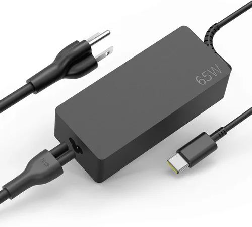 Cargador USB-C para laptop de 65 W, cargador Chromebook compatible con Lenovo Chromebook C330 S330 100e 300e 500e Yoga C930 C940 720 ThinkPad T480