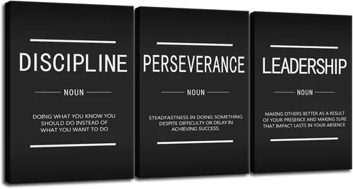 Miniatura 21 de Arte de Pared Motivacional 40 Razones para Entrenar 3 Piezas Pintura Impresión en Lienzo Decoración de Oficina Póster Mentalidad Millonaria